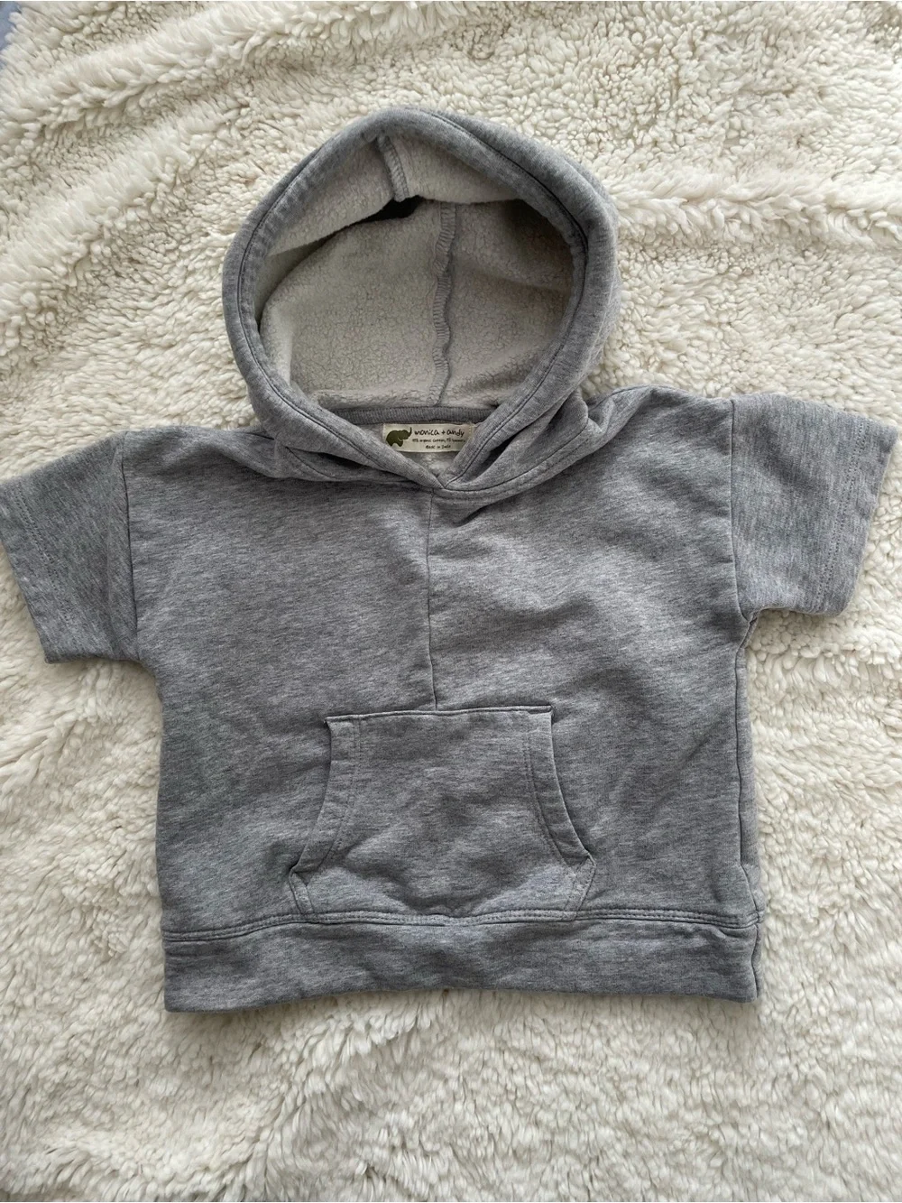 Monica + Andy Grey Hoodie & Jogger Set - Organic Cotton 9-12M